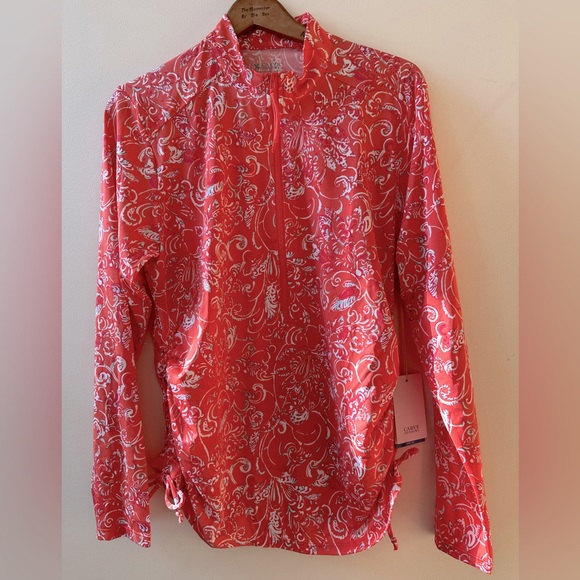 *Copy *NWT Large Cruz Rashguard Carve Designs 1/4 zip UPF - Picture 1 of 6